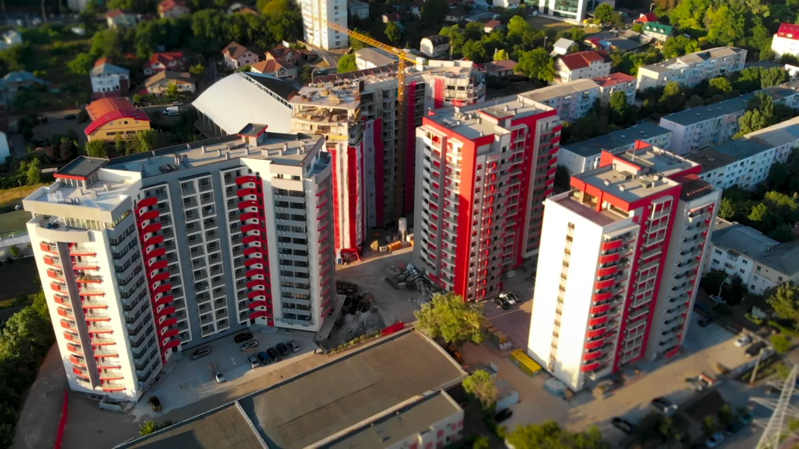 Complex rezidențial — vedere aeriană